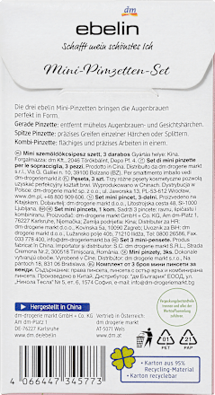 Mini-Pinzetten-Set Have a rosy day ebelin