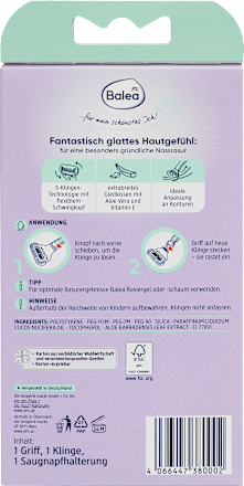 Damski brivnik Fantastique s 5 rezili Balea