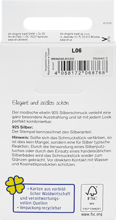 Ohrstecker Perle 925 Silber ebelin