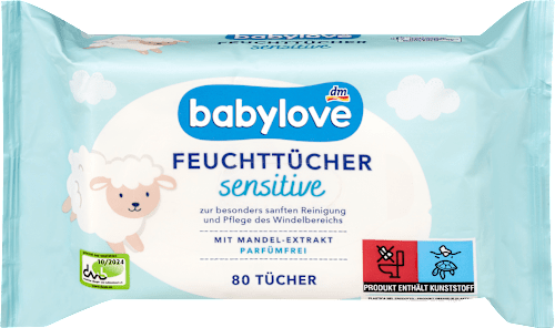 sensitive vlažne maramice za bebe, 4x80kom babylove