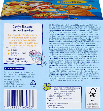 Chusteczki higieniczne w pudełku dla dzieci SauBär