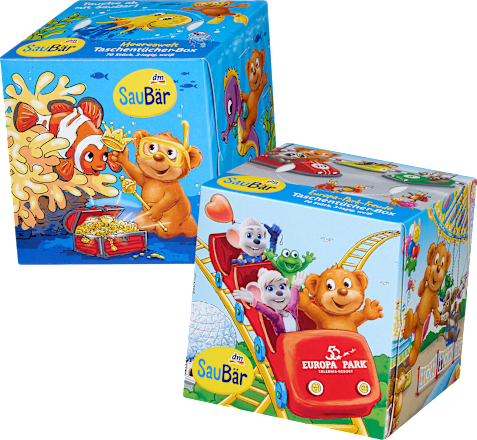 Kinder Taschentücher Box sortiert SauBär