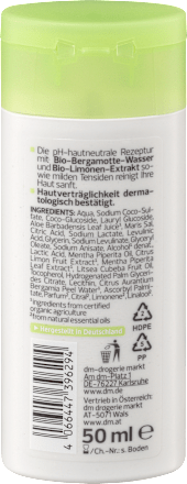 Pflegedusche Minze, Bergamotte Reisegröße alverde NATURKOSMETIK