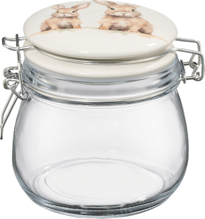 Glasvorratsdose "Hase Hansi" mit Bügelverschluss BOLTZE