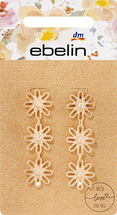 Ohrhänger Blume Gold-Optik ebelin