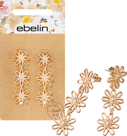 Ohrhänger Blume Gold-Optik ebelin