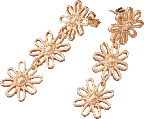 Ohrhänger Blume Gold-Optik ebelin