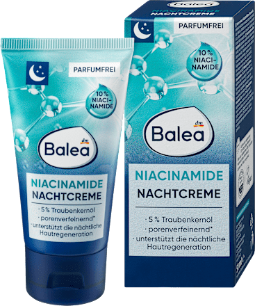 Noćna krema za lice – niacinamid Balea