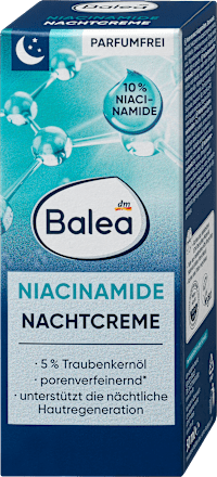 Noćna krema za lice – niacinamid Balea
