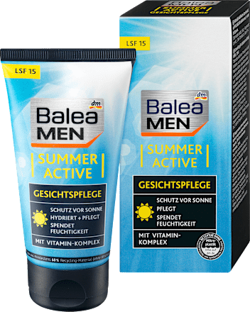 Gesichtscreme Summer Active LSF 15 Balea MEN
