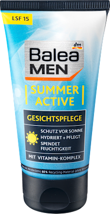 Gesichtscreme Summer Active LSF 15 Balea MEN