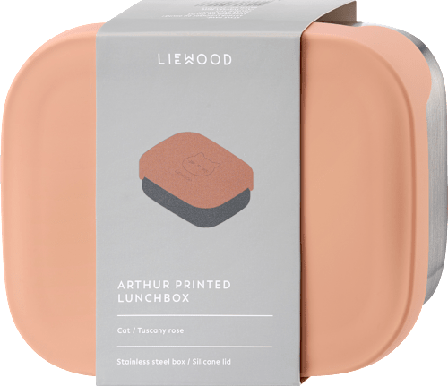 Lunchbox Katze aus Edelstahl, tuscany rose (5,5x17x13,5 cm) LIEWOOD