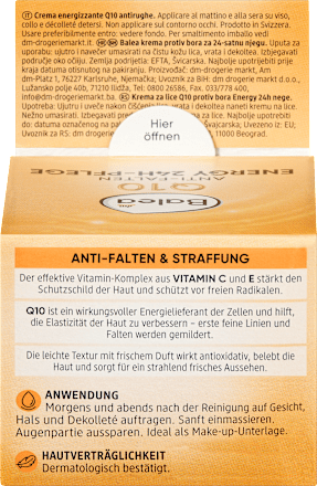 Gesichtscreme Q10 Anti-Falten Energy 24H-Pflege Balea