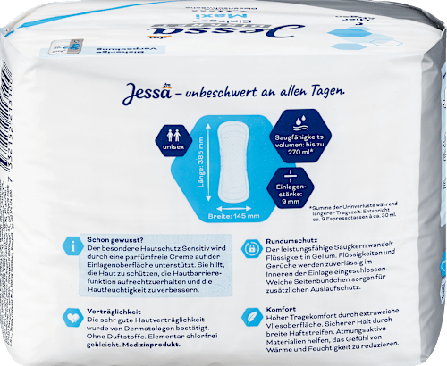 Absorbante igienice incontinență Maxi Jessa DISKRET