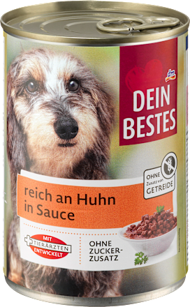 Cibo per cani con pollo in salsa DEIN BESTES