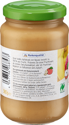 Pulpa jabłkowa z bananem dmBio