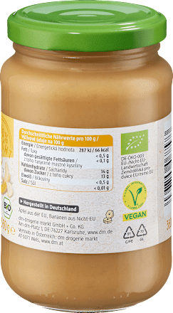 Pulpa jabłkowa z bananem dmBio