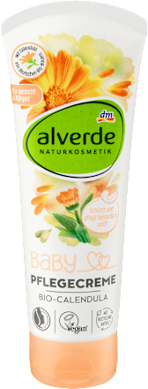 Baby Pflegecreme für Gesicht & Körper Bio-Calendula alverde BABY