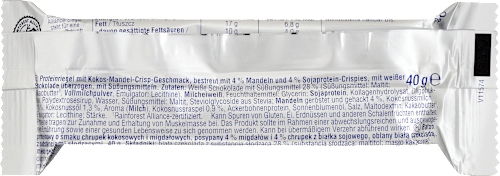 Proteinska pločica s okusom kokosa i badema s bijelom čokoladom Sportness