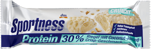 Proteínová tyčinka 30 % Crunchy s kokosovo-mandľovou príchuť Sportness