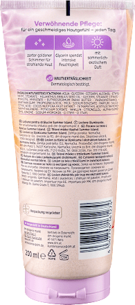 Summer ISLAND losion za telo sa šljokicama Balea