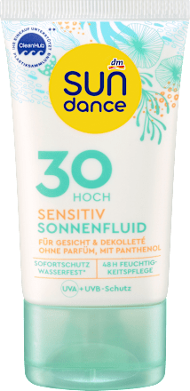 fluid na opalování Sensitive OF30 SUNDANCE