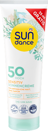 Sonnencreme sensitiv LSF 50, Überfüller SUNDANCE
