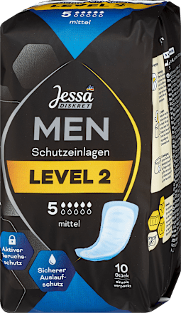 Inkontinencia betét férfiaknak enyhe vagy közepes hólyaggyengeség esetén Jessa DISKRET