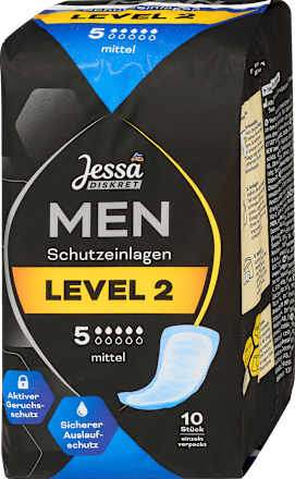 Inkontinencia betét férfiaknak enyhe vagy közepes hólyaggyengeség esetén Jessa DISKRET