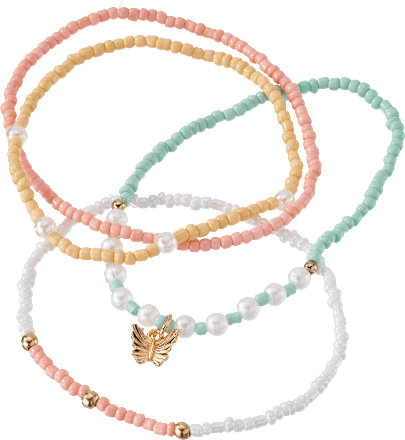 Armbänder elastisch mit Perlen ebelin