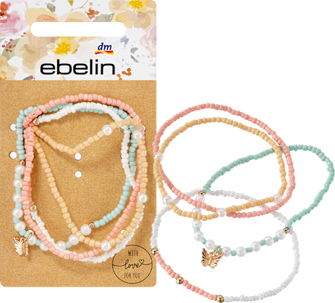 Armbänder elastisch mit Perlen ebelin