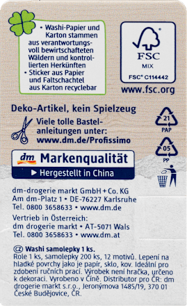 Sticker Washi auf Rolle "Home" Profissimo