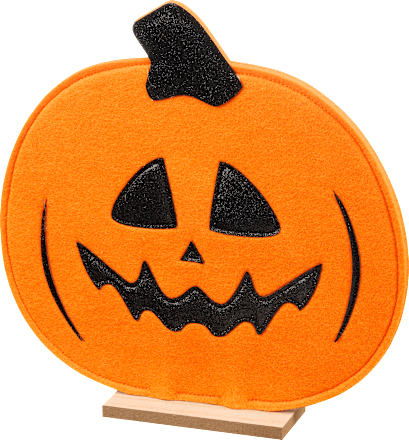 Filzaufsteller, Kürbis mit Gesicht, orange BOLTZE