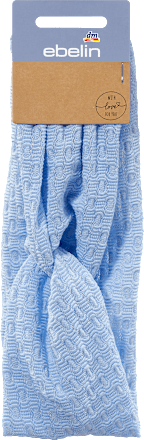 Haarband Turban-Style blau ebelin
