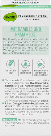 Gesichtscreme Sensitiv 24h Hamamelis & Kamille alverde NATURKOSMETIK