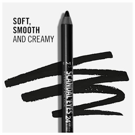 Vodootporna olovka za oči Scandal’Eyes – 001 Black RIMMEL LONDON