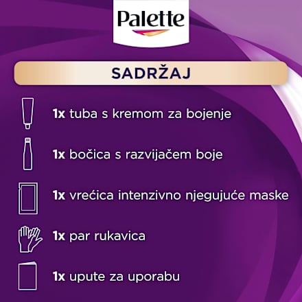 Boja za kosu – 3 - 0 tamnosmeđa Palette INTENSIVE COLOR CREME