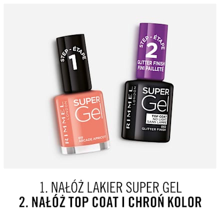 Żelowy lakier do paznokci Super Gel 011 Arcade Apricot RIMMEL LONDON