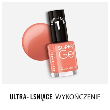 Żelowy lakier do paznokci Super Gel 011 Arcade Apricot RIMMEL LONDON
