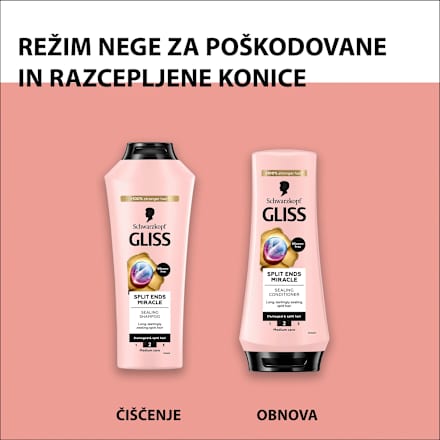 Balzam za lase Split Ends Miracle!  Schwarzkopf GLISS