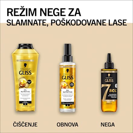Ekspresni regenerativni tretma 7 sec Oil Nutritive Schwarzkopf GLISS
