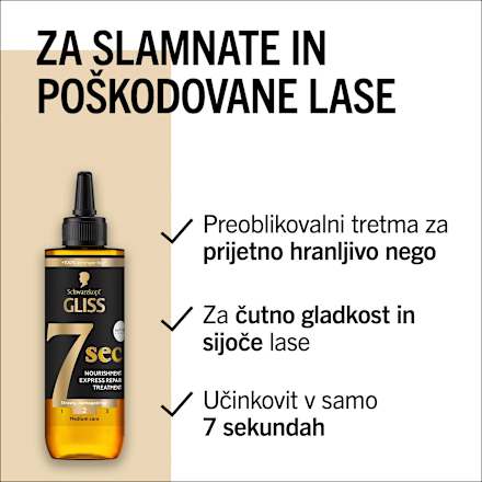 Ekspresni regenerativni tretma 7 sec Oil Nutritive Schwarzkopf GLISS