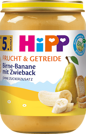 EKO kašica za bebe – kruška, banana i dvopek, 5 + mj. HiPP