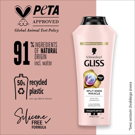 Šampon Split Ends Miracle Schwarzkopf GLISS