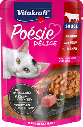 Hrana za odrasle mačke Poésie Délice z govedino Vitakraft