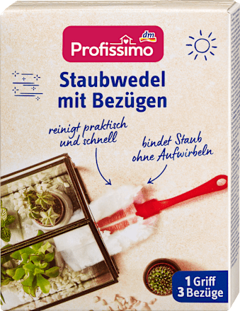 Set za čišćenje prašine, 1x drška + 3x navlake Profissimo