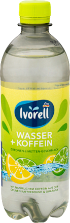 Erfrischungsgetränk Wasser + Koffein mit Zitronen-Limetten-Geschmack Ivorell