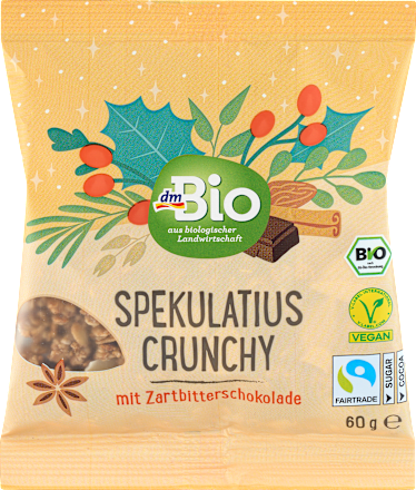 Bio Spekulatius crunchy étcsokoládéval dmBio