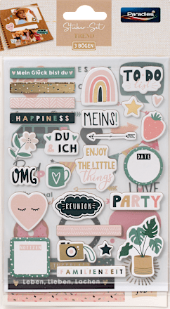 Sticker-Set Trend Paradies