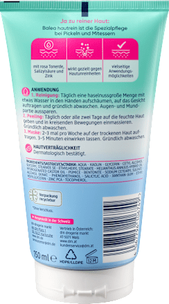 Reinigung-Peeling-Maske 3in1 hautrein Balea